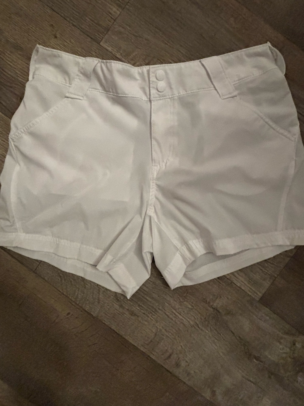 Columbia White Women's Athletic Shorts - Lightweight Performance